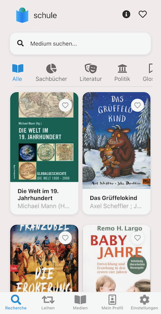 App Startseite